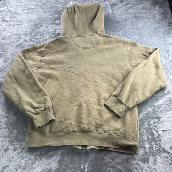 VTG 686 Hoodie Men’s L Y2K Logo Snowboard Ski Zip Pockets Gorpcore Olive Green - Picture 12 of 13